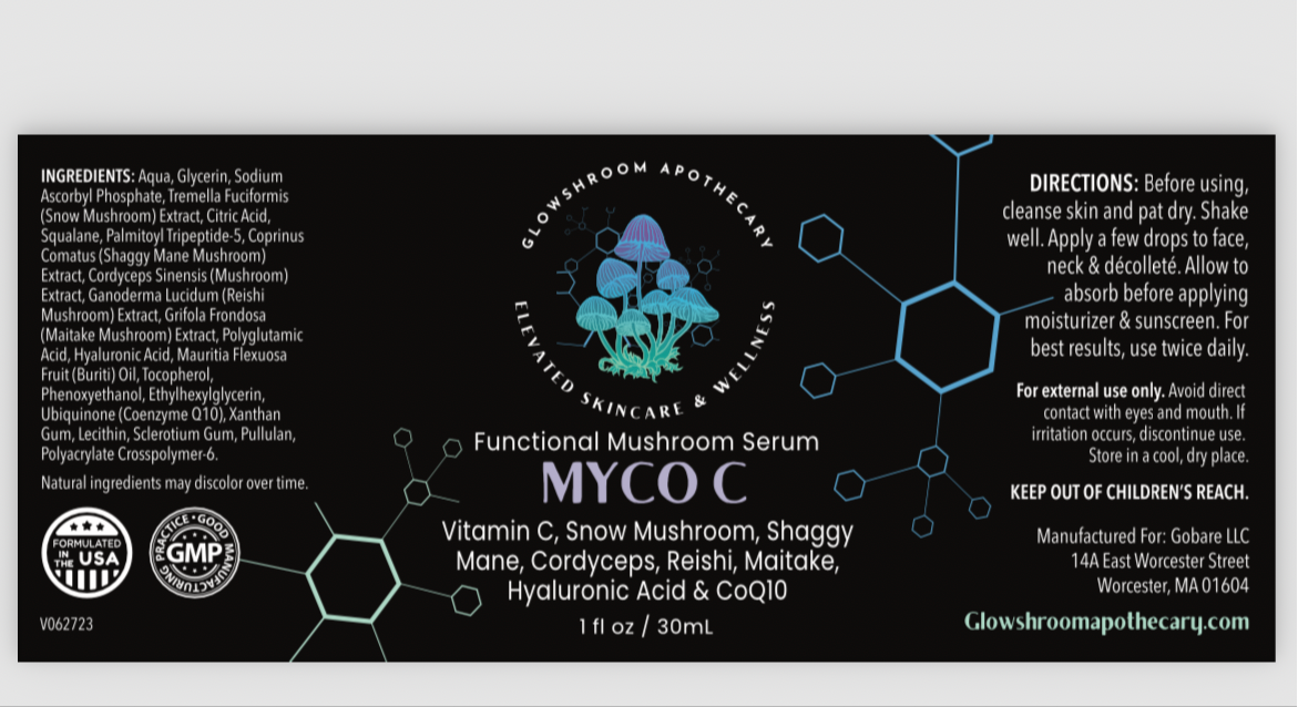 Myco-C: Vitamin C, Hyaluronic Acid, coQ10, & Pure Mushroom Extracts