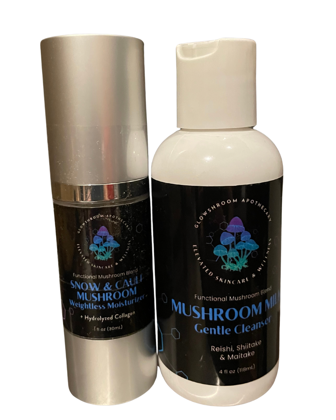The Starter Duo — Mushroom Milk Gentle Cleanser + Snow & Cauli Mushroom Weightless Moisturizer
