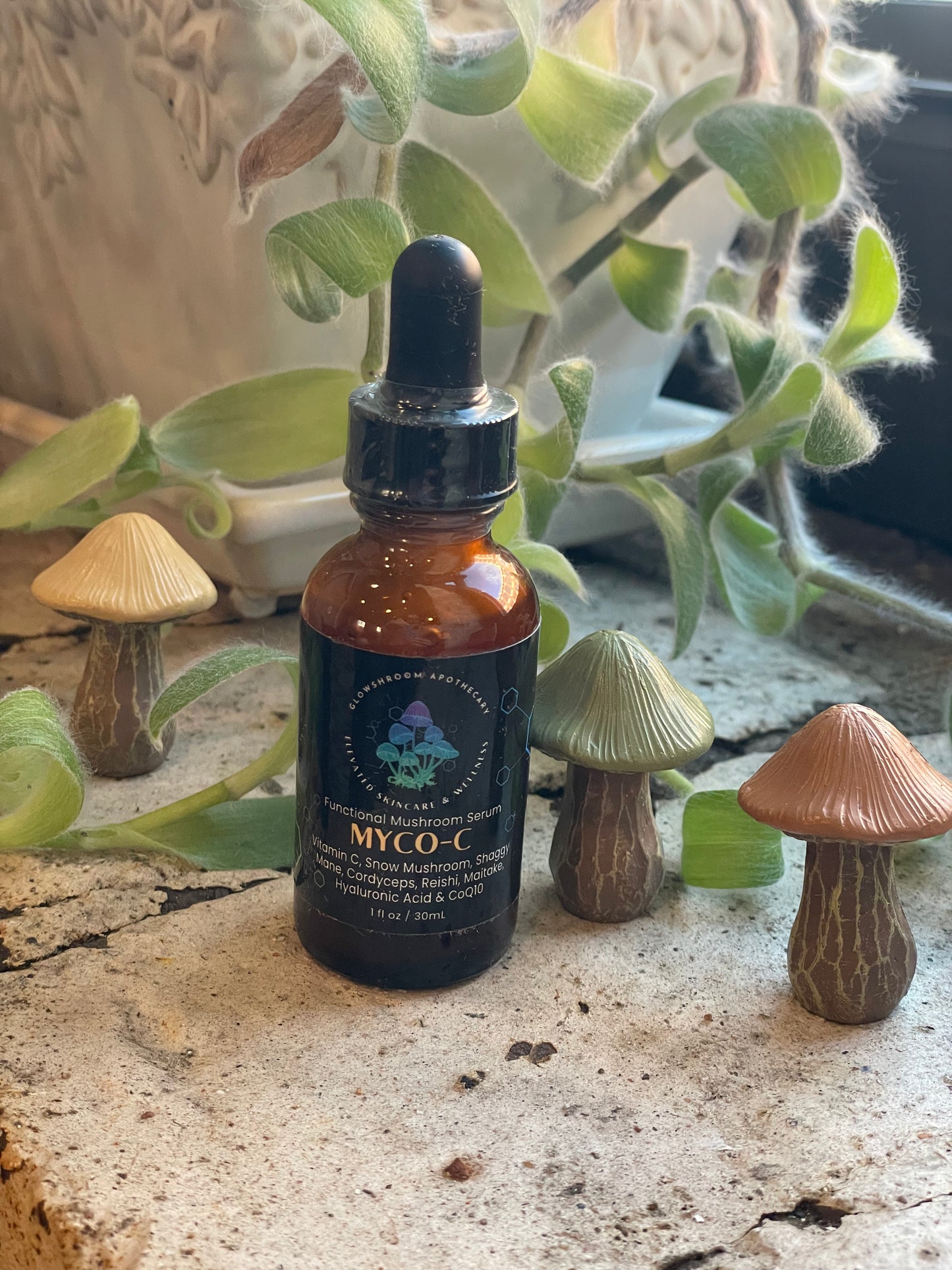 Myco-C: Vitamin C, Hyaluronic Acid, coQ10, & Pure Mushroom Extracts